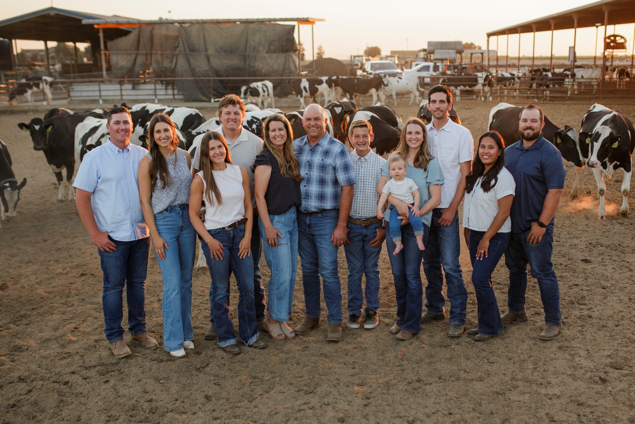 Family practicing generosity through a livestock giving donor-advised fund